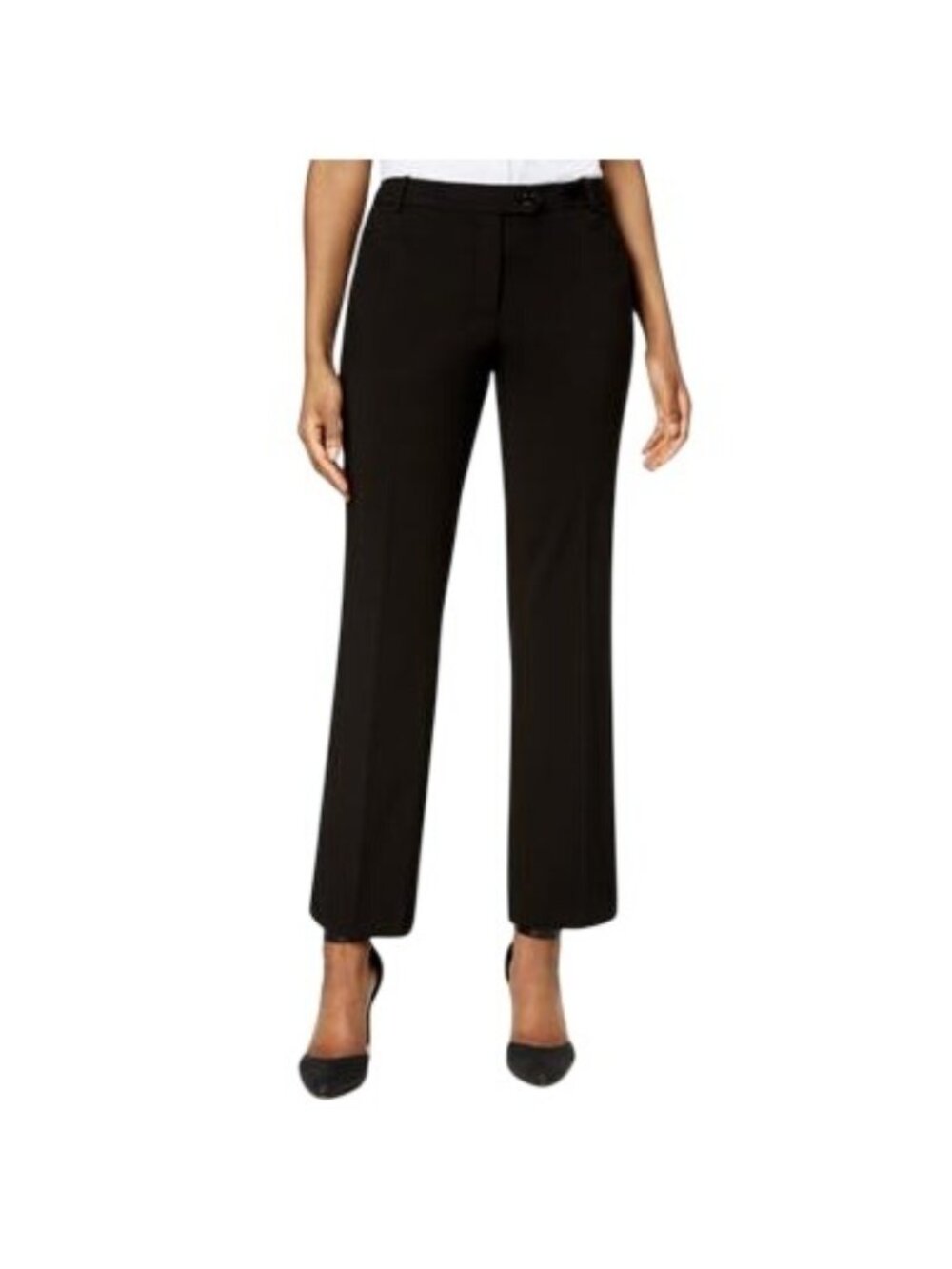 NWT Calvin Klein Petite Modern Fit Tapered Pants Black 6P MSRP $80